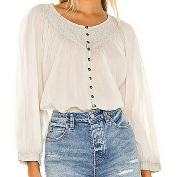 Free People Tops - Free People | Boho Peasant Blouse